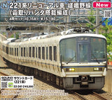 (Pre-Order) KATO 10-1581 - Series 221 Sagano Line (with defroster pantograph / 4 cars set)