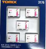 TOMIX 3176 - Private Owned Container Type UR19A-10000 (Japan Oil Transportation / pink / 5 pieces)