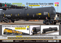 (Pre-Order) KATO 106-4801 - Greenbrier Tank Car(GBRX Set A / 8 cars set)