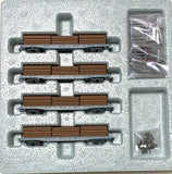 KATO 10-1891 - Rhätische Bahn (RhB) Flat Car Type R-w (Timber load / 4 cars set)