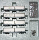 KATO 10-1892 - Rhätische Bahn (RhB) Flat Car Type R-w (Container load / 4 cars set)