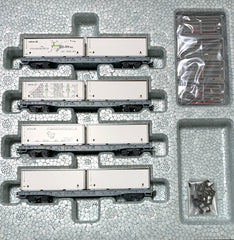 KATO 10-1892 - Rhätische Bahn (RhB) Flat Car Type R-w (Container load / 4 cars set)