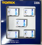 TOMIX 3306 - Private Owned Container Type UR19A-3000 (Japan Oil Transportation / Blue Sky line / pack of 5)