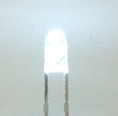 M-LITE RL03DRWH200 - 3mm Round Shape LED with Built-in Resistor (pack of 200 / WHITE)