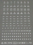 ARU Nine A3029 - Instant Lettering Decals #2 (optional parts)