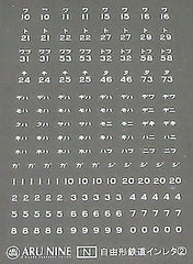ARU Nine A3029 - Instant Lettering Decals #2 (optional parts)