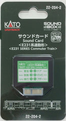 KATO 22-204-2 - Sound Card (Series E231 Commuter Type)