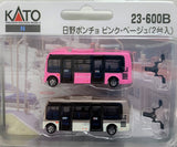 KATO 23-600B - N Scale Bus (Hino Poncho / Pink and Beige)