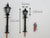 KUROKI LED01 - Gas Light Style Lamp Post (warm color LED)