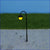 KUROKI LED21 - Lamp Post with LED (orange color LED)